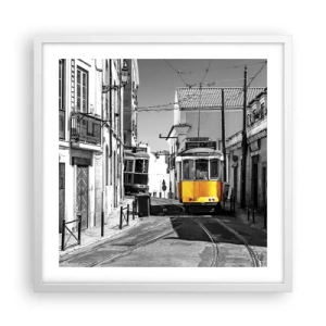 Pôster em moldura branca - O Espírito de Lisboa - 50x50 cm
