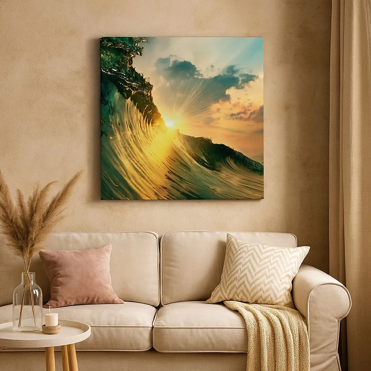 Quadro em tela - Surfer, onde está? - 30x30 cm