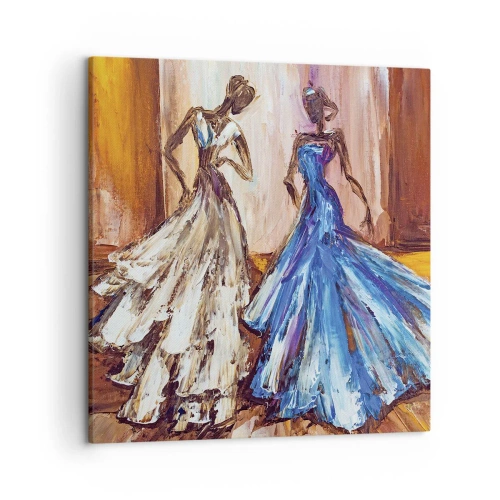 Quadro em tela - Uma bela dupla - 50x50 cm