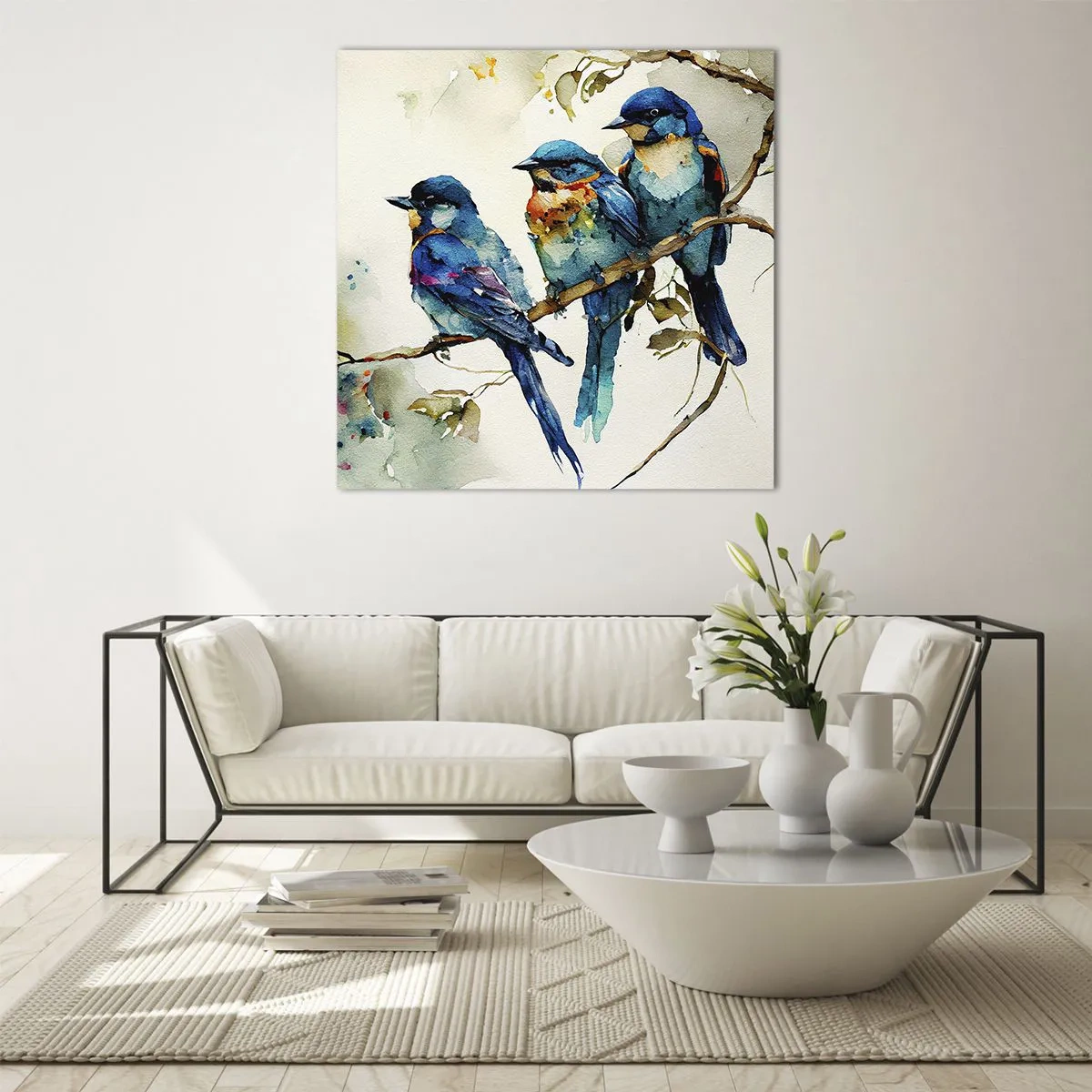 Quadro em vidro - Ele ficou ofendido? - 60x60 cm