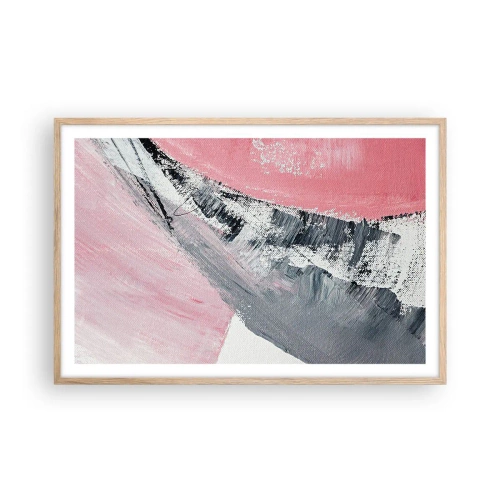 Pôster com moldura de carvalho claro - Composição à medida - 91x61 cm