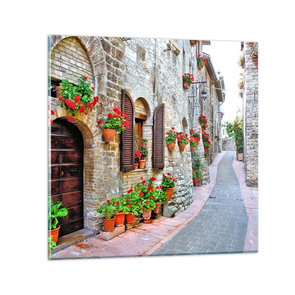 Quadro em vidro - Vibrações italianas - 50x50 cm