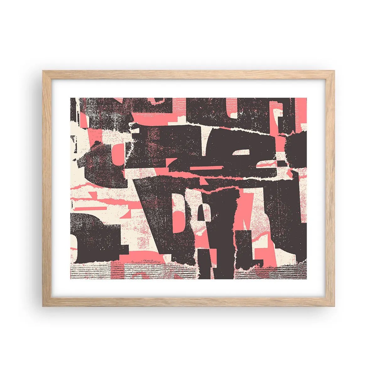 Pôster com moldura de carvalho claro - Todo esse barulho - 50x40 cm