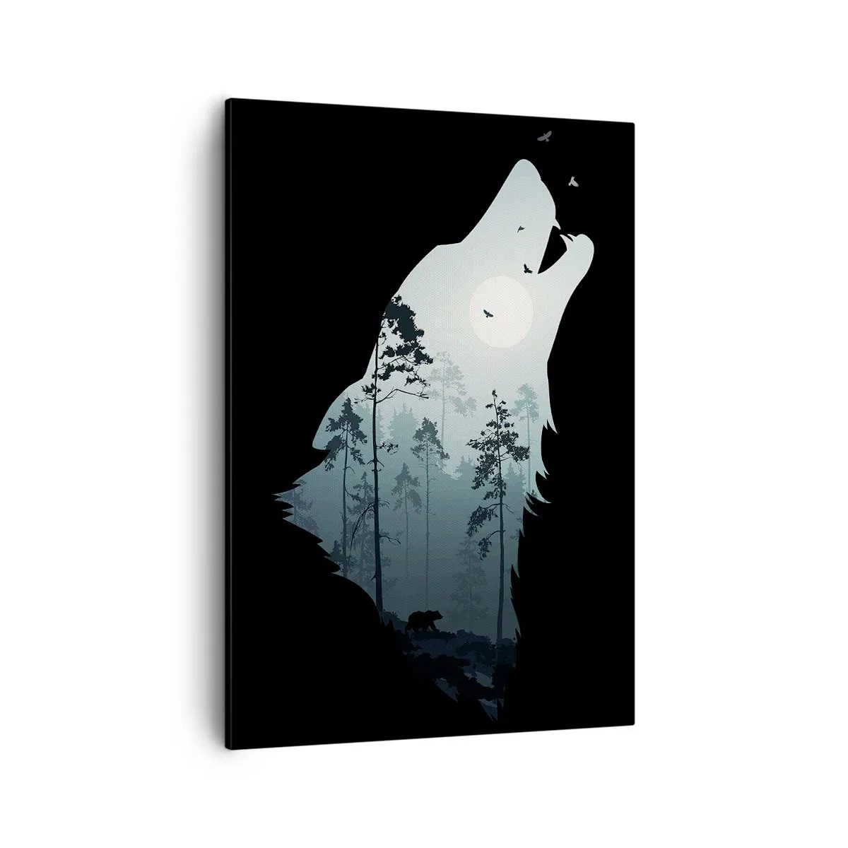 Quadro em tela - A voz da noite da floresta - 50x70 cm