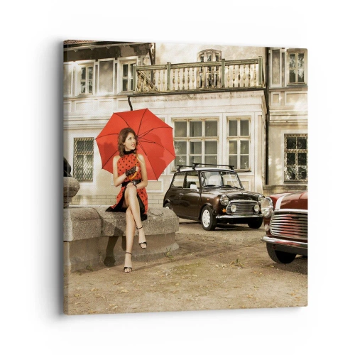 Quadro em tela - Mini-viagem sentimental - 40x40 cm