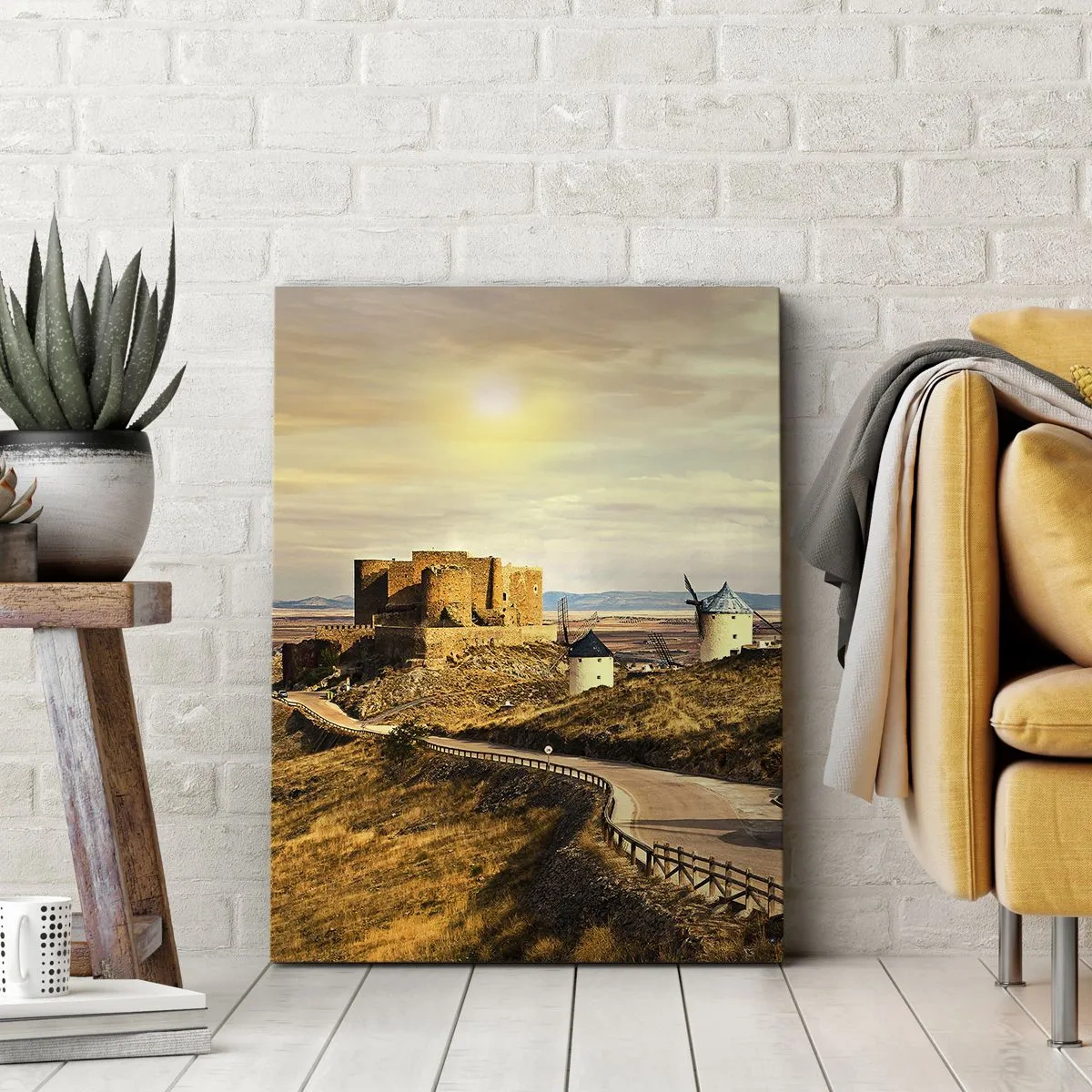 Quadro em tela - Dom Quixote está prestes a aparecer - 50x70 cm