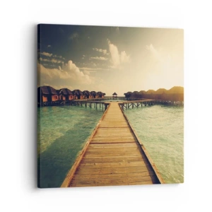 Quadro em tela - Um convite caloroso - 30x30 cm