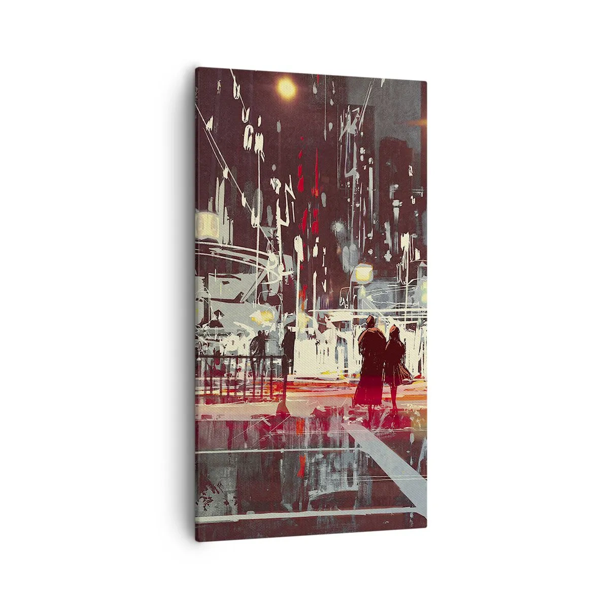 Quadro em tela - Travessia metropolitana - 55x100 cm