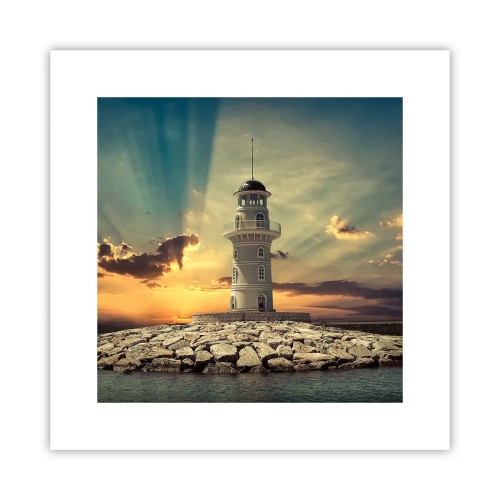 Pôster - Luz - Bondade - Beleza - 30x30 cm