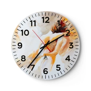 Relógio de parede - Relógio em vidro - No céu da proximidade - 30x30 cm