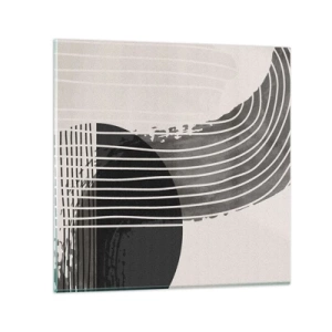 Quadro em vidro - Ida e volta - 60x60 cm