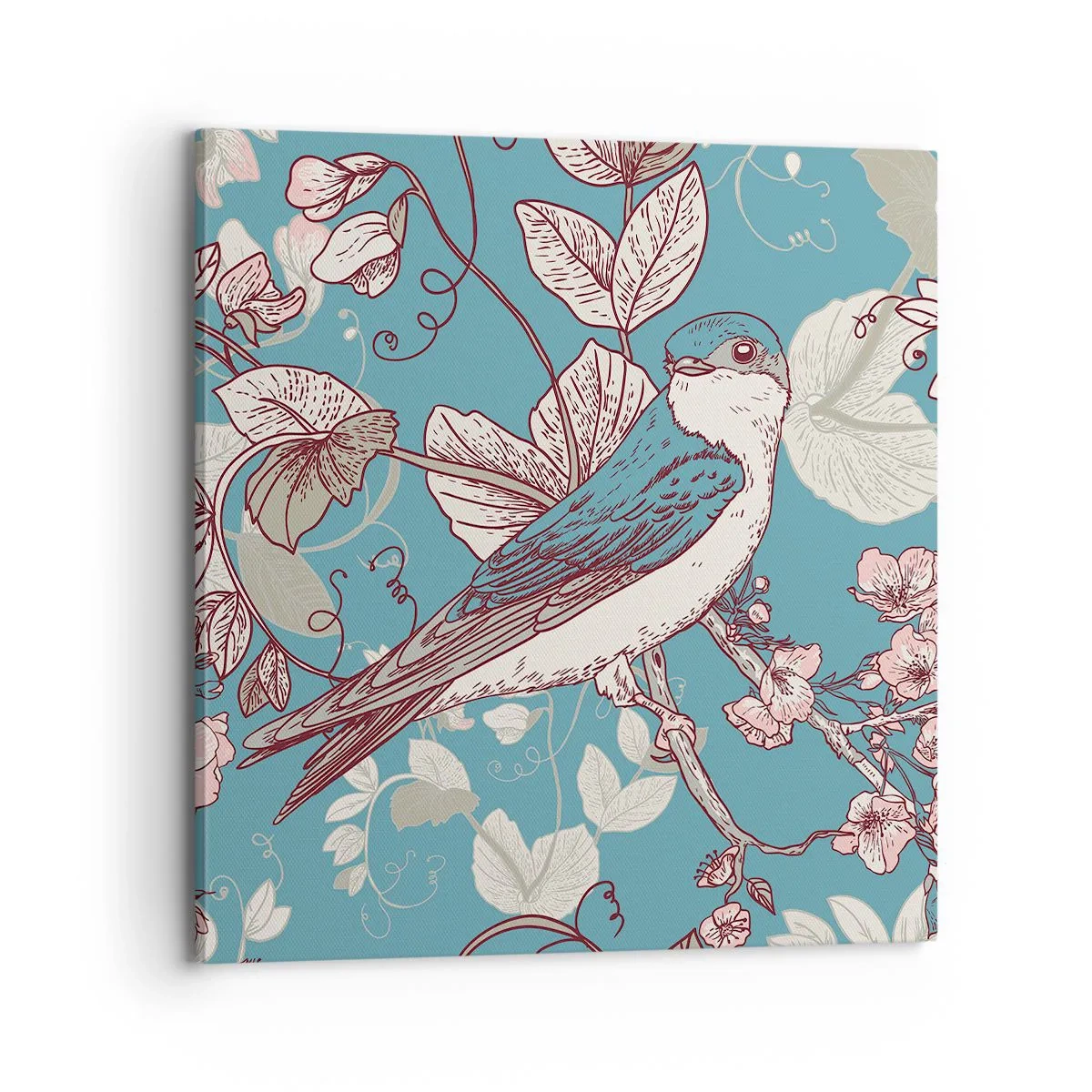 Quadro em tela - Cantos no choupo-branco - 70x70 cm