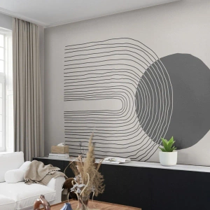 Papel de Parede Autocolante Deluxe Sticker - Tremores e confiança - Abstração, Pedaço, Minimalismo - 300x210 cm