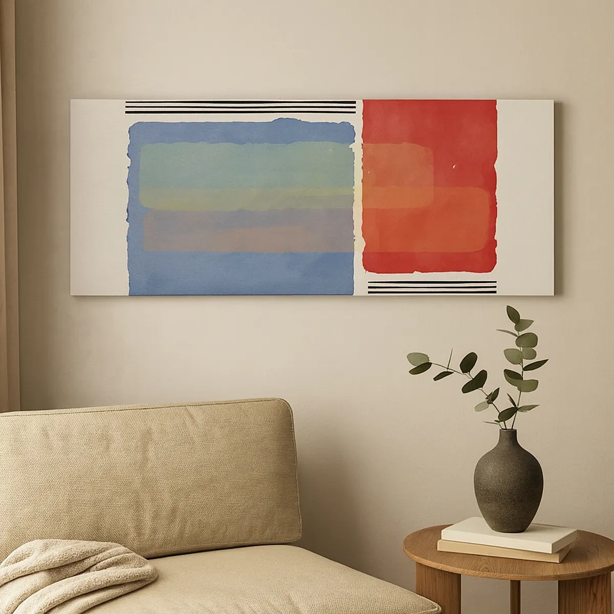 Quadro em tela - A alma da geometria - 30x30 cm