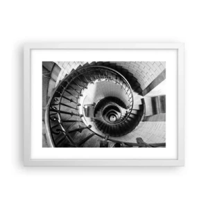 Pôster em moldura branca - Cada vez mais alto - 40x30 cm