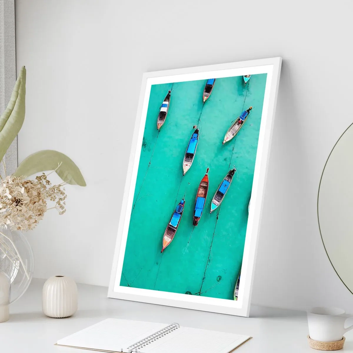 Pôster em moldura branca - Na alegre expectativa - 70x100 cm