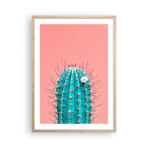 Pôster com moldura de carvalho claro - Apenas olhe - 50x70 cm