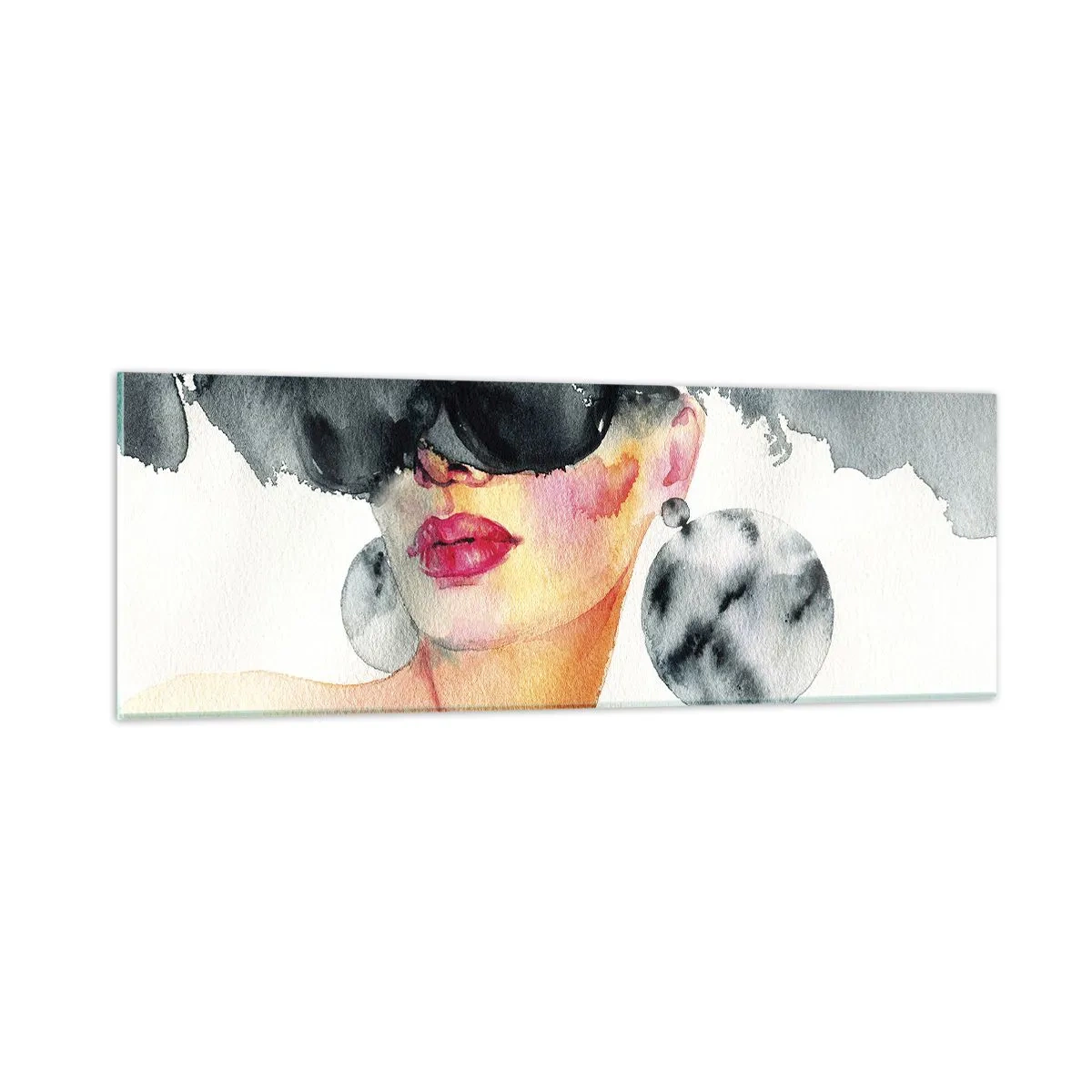 Quadro em vidro - O segredo da elegância - 90x30 cm