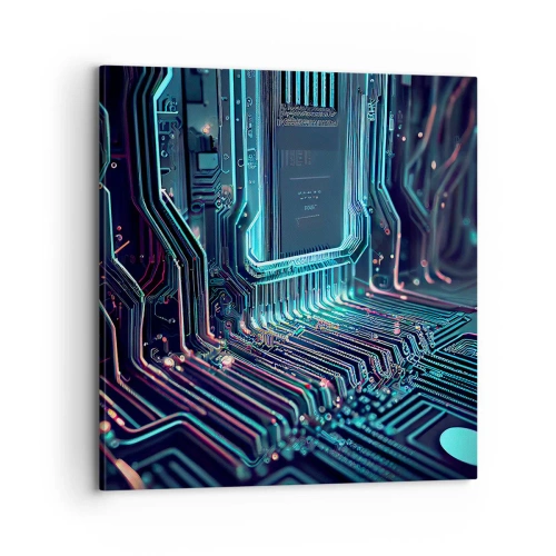 Quadro em tela - Só estou a pensar... - 70x70 cm