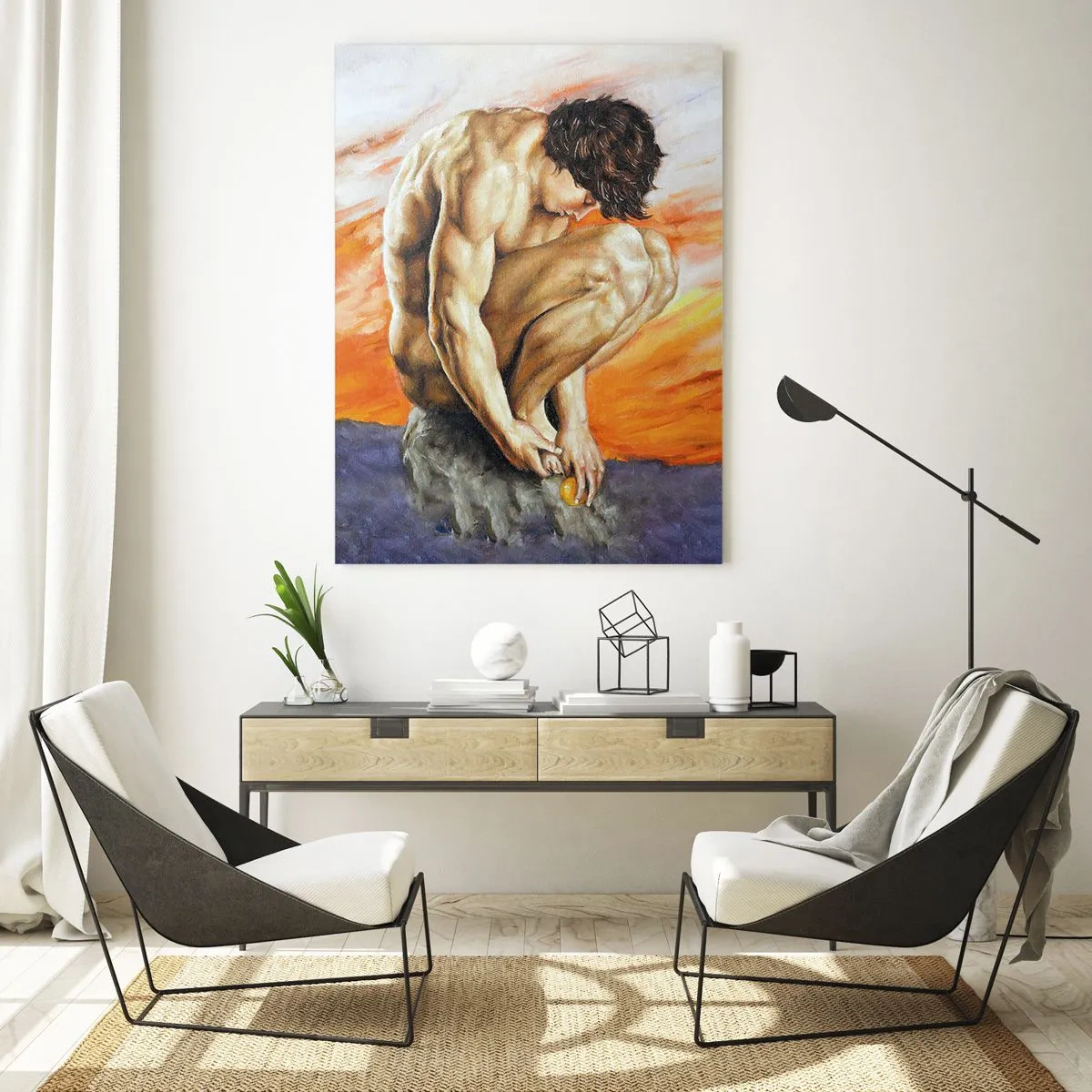 Quadro em vidro - Imerso em si mesmo - 80x120 cm