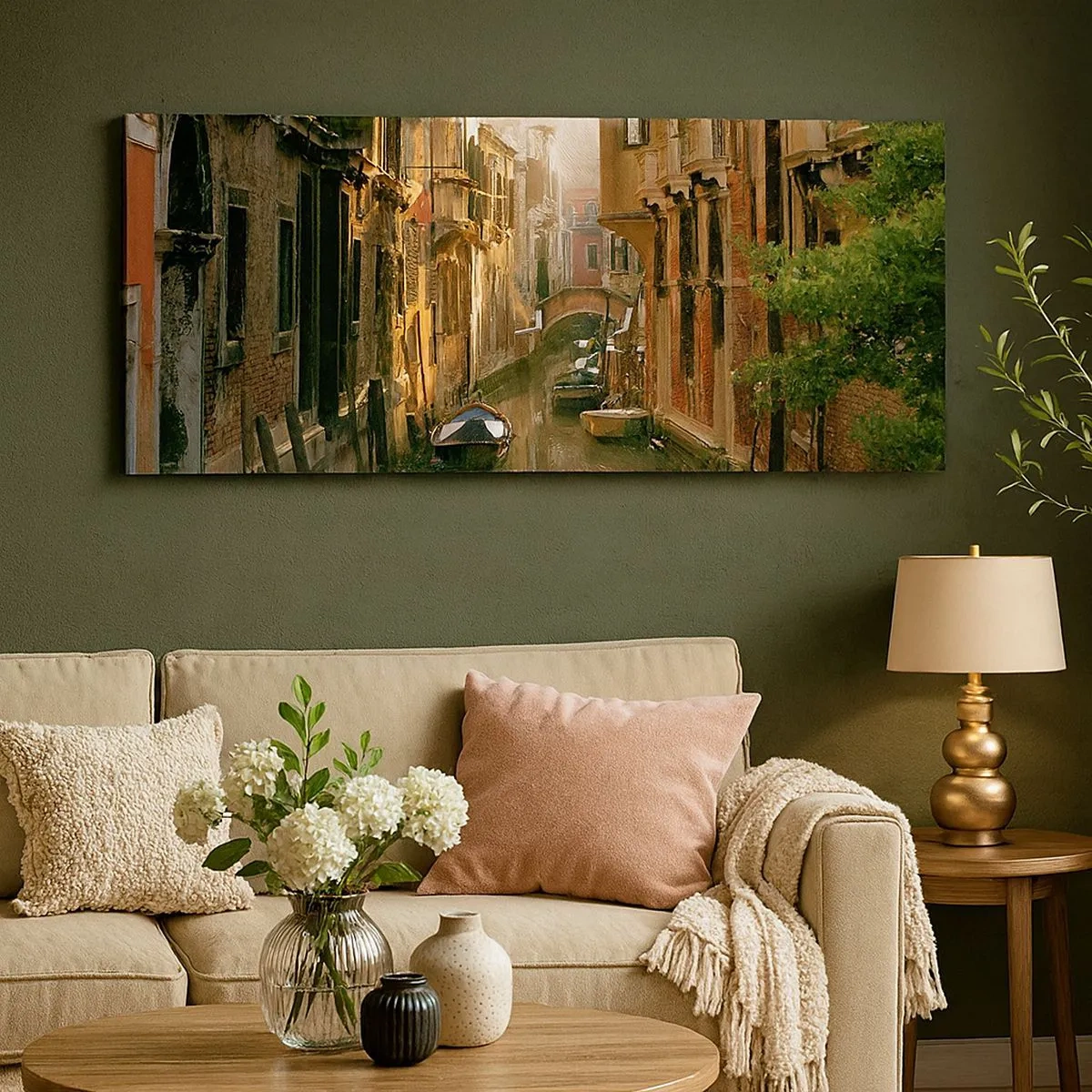 Quadro em tela - Em um beco veneziano - 100x40 cm