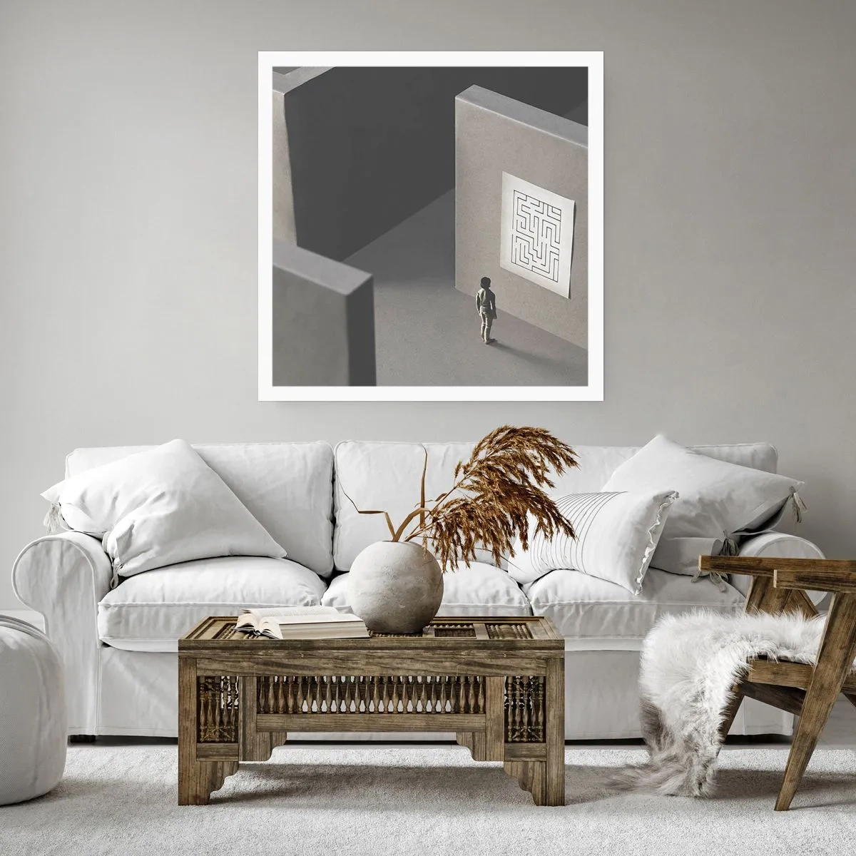 Pôster - Mas onde estou? - 40x40 cm