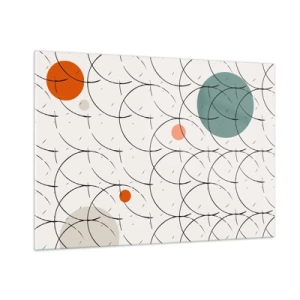 Quadro em vidro - No espírito da pop art - 100x70 cm