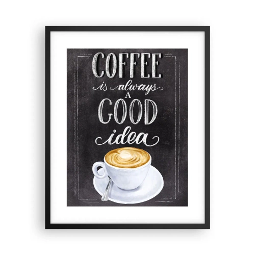 Pôster com moldura preta - Claro! - 40x50 cm