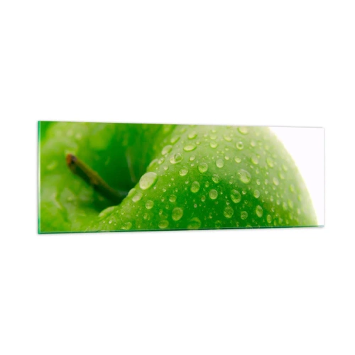 Quadro em vidro - Frescor verde - 90x30 cm