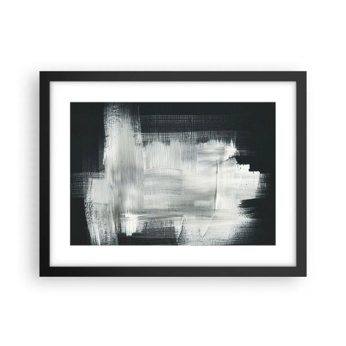 Pôster com moldura preta - Entrelaçado na vertical e horizontal - 40x30 cm
