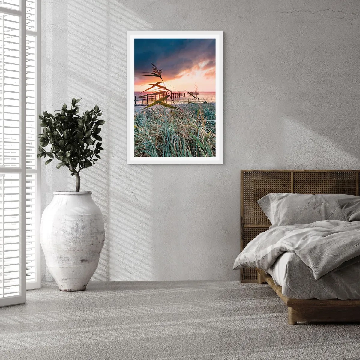 Pôster em moldura branca - O vento não leva - 61x91 cm