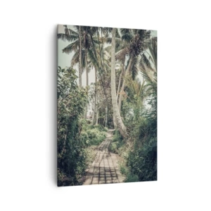 Quadro em tela - Beco das palmeiras - 70x100 cm