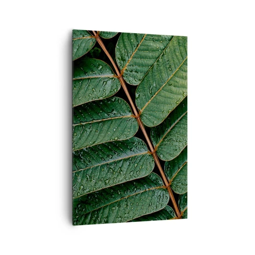 Quadro em tela - Num ritmo verde - 80x120 cm