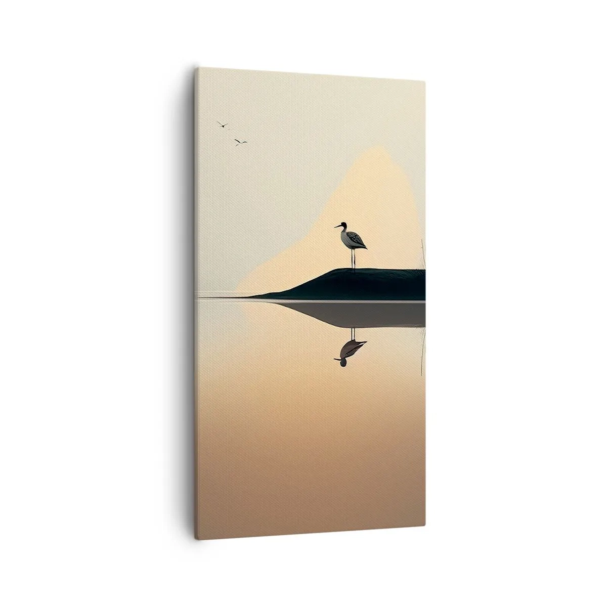 Quadro em tela - Senhor no lago - 55x100 cm