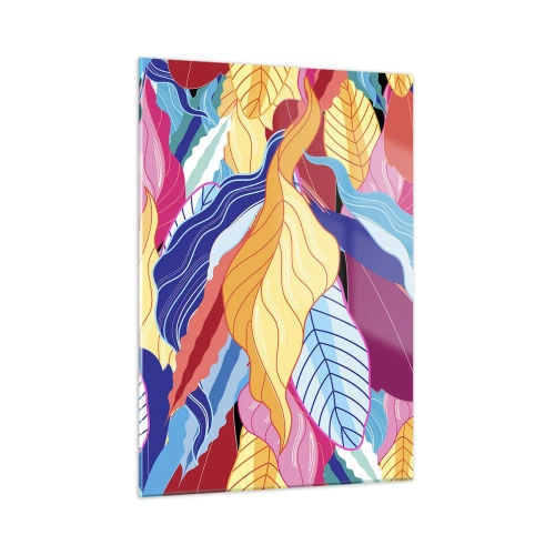 Quadro em vidro - Bagunça colorida - 50x70 cm