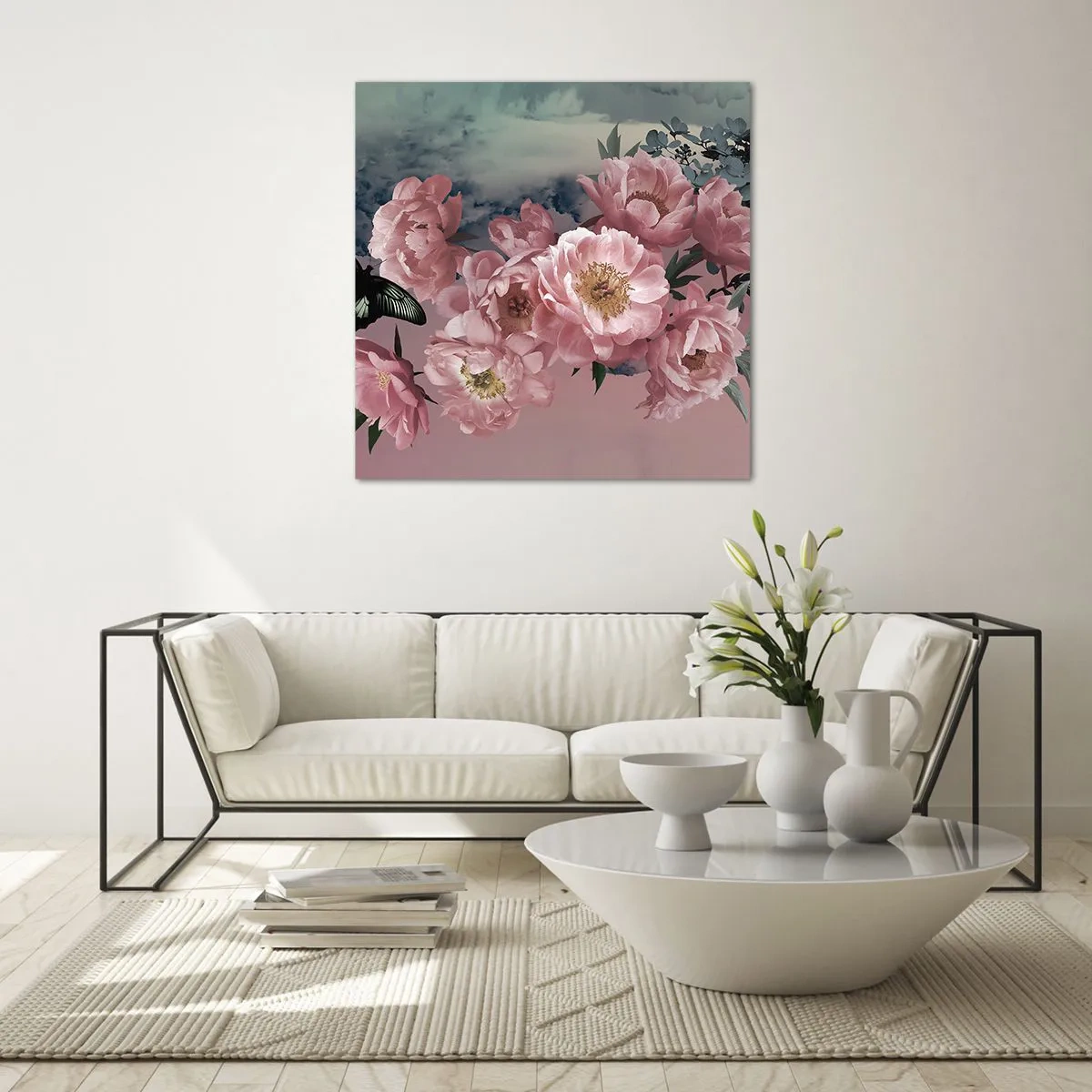 Quadro em vidro - O auge do romantismo - 60x60 cm