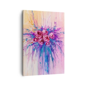Quadro em tela - Fonte de rosas - 50x70 cm