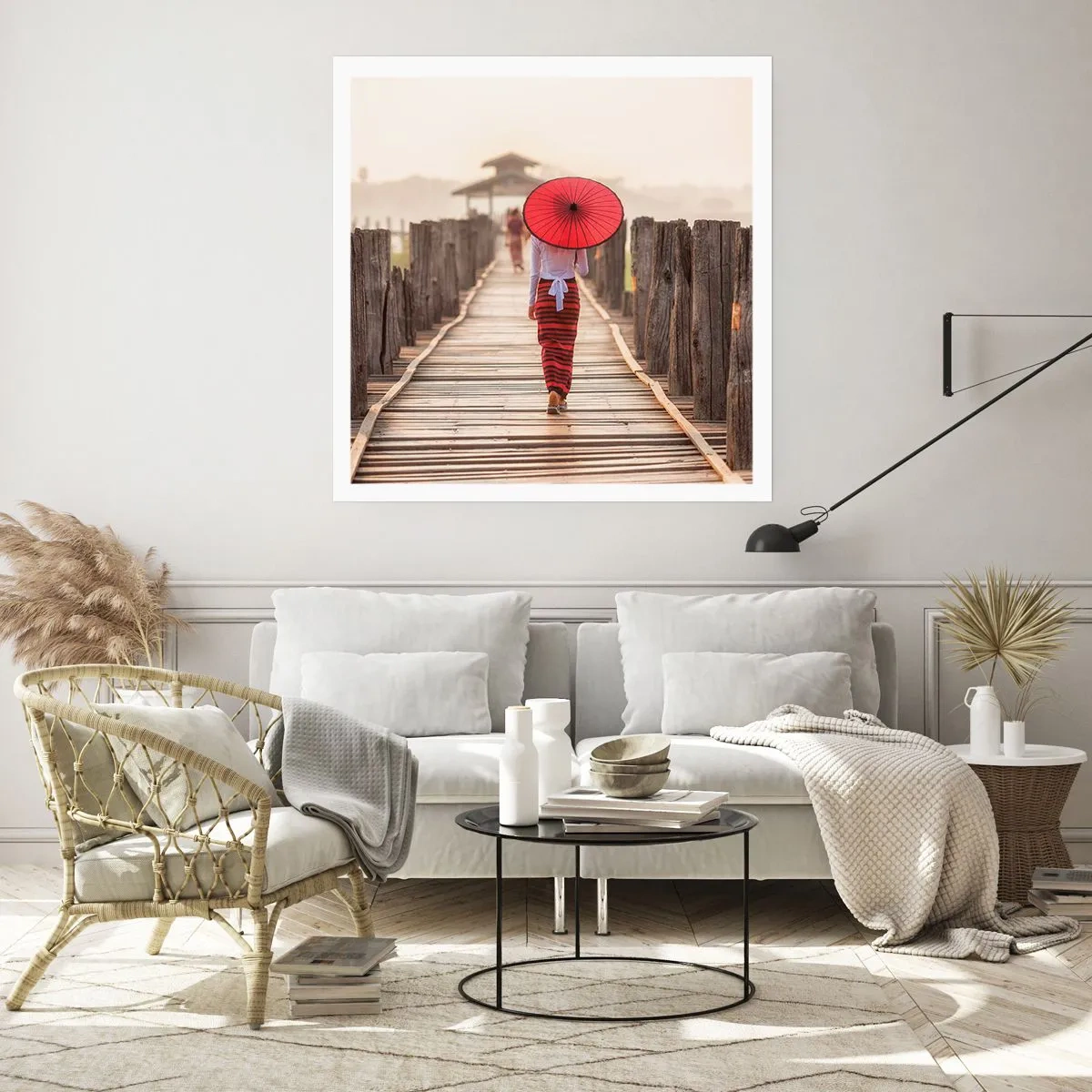 Pôster - Na ponte velha - 50x50 cm