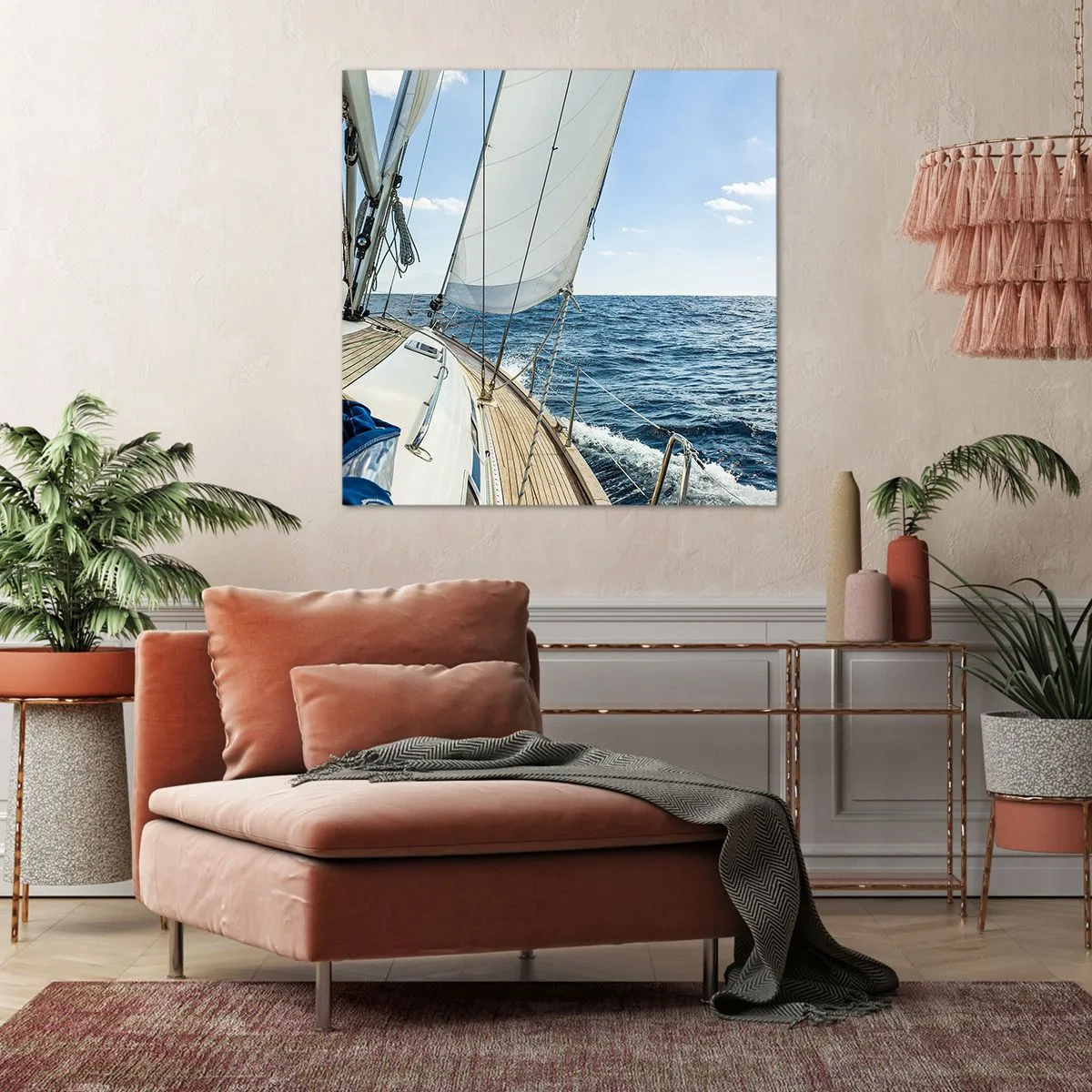 Quadro em tela - Ahoy, aventura - 30x30 cm