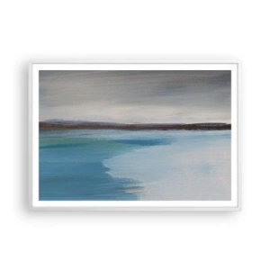 Pôster em moldura branca - Paisagem horizontal - 100x70 cm