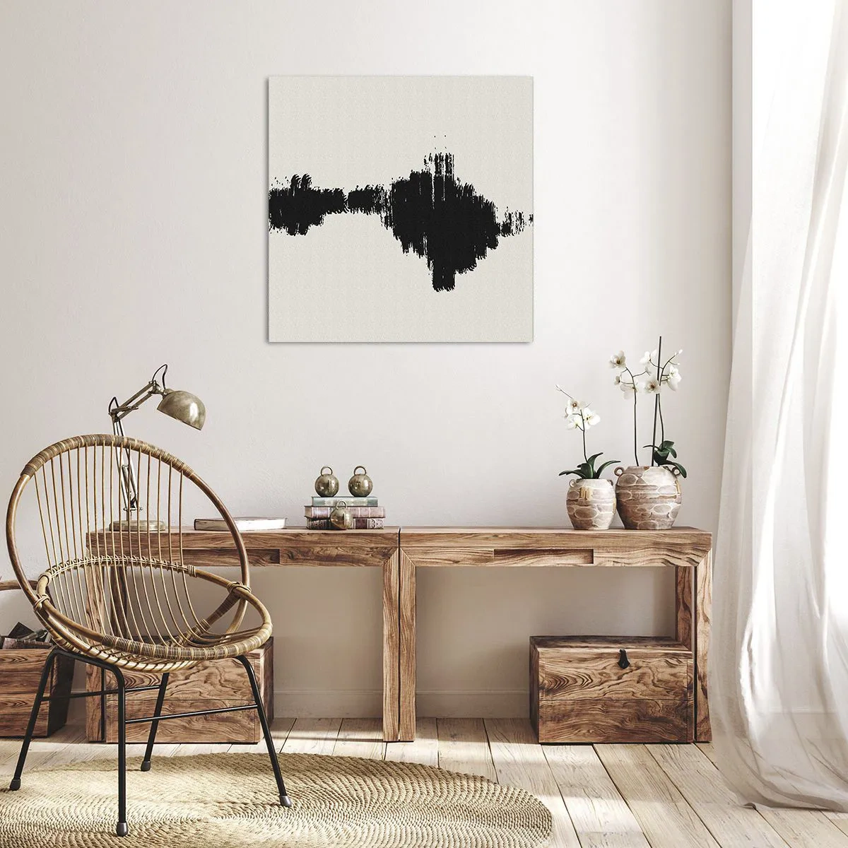 Quadro em tela - Vibrações da imaginação - 40x40 cm