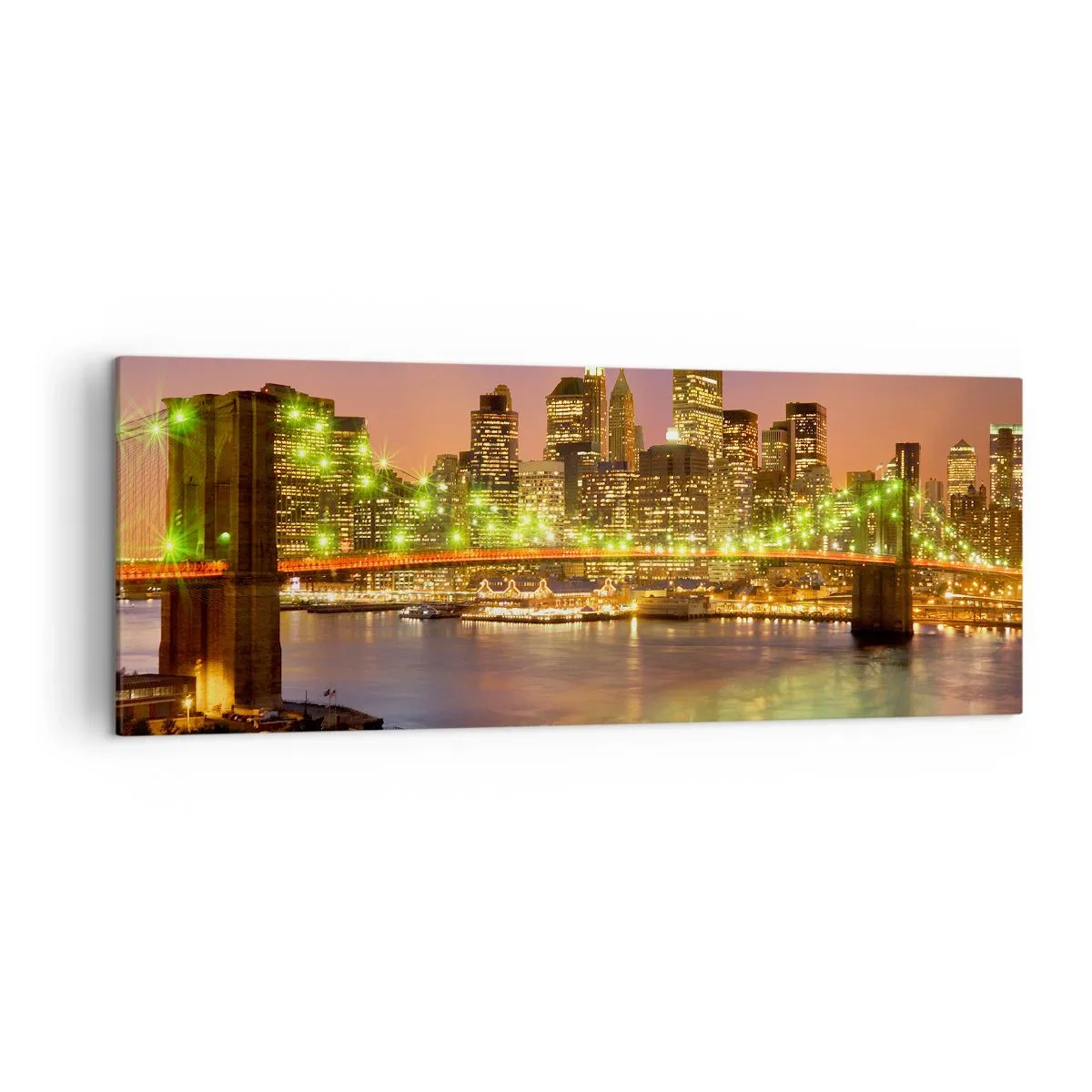 Quadro em tela - Aqui a luz nunca se apaga - 140x50 cm