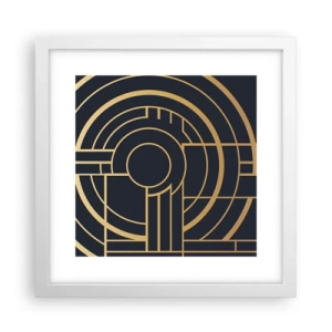 Pôster em moldura branca - Rotação das coisas - 30x30 cm