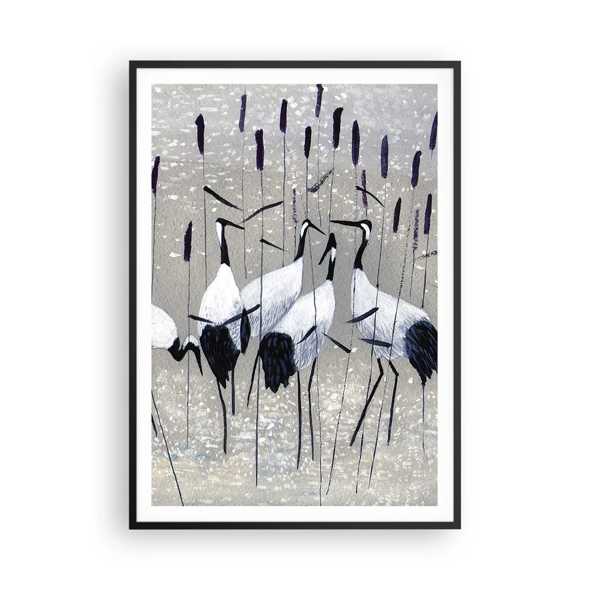 Pôster com moldura preta - Entre os seus - 70x100 cm