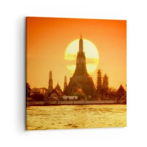 Quadro em tela - Rumo ao sol, sempre em direção ao sol - 60x60 cm