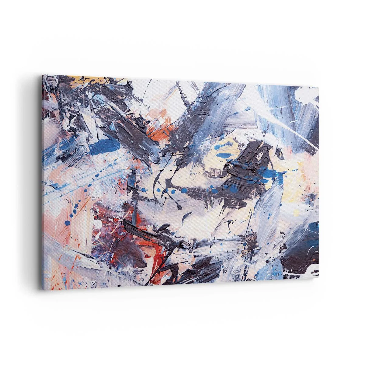 Quadro em tela - Dança louca da abstração - 100x70 cm