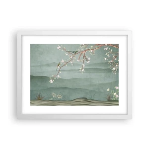 Pôster em moldura branca - Primavera, oh, és tu - 40x30 cm