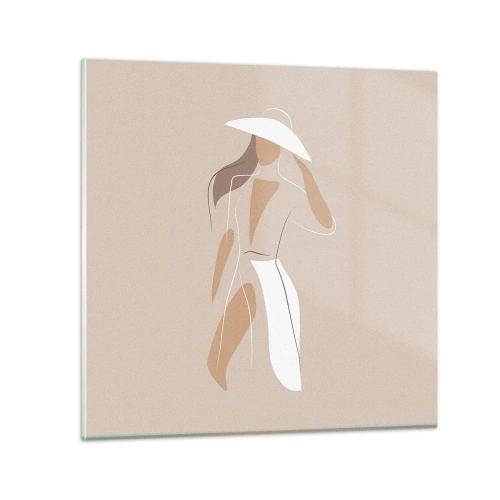 Quadro em vidro - A moda é diversão - 30x30 cm