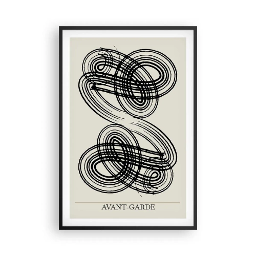 Pôster com moldura preta - Saiu espontaneamente - 61x91 cm