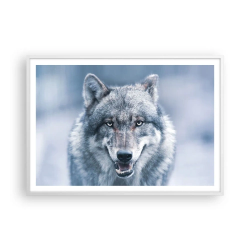 Pôster em moldura branca - Vai aceitar o desafio? - 100x70 cm